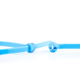 Ty-Rap® - Kunststof kabelbinders - RVS sluiting - Voor universeel gebruik - Blauw - 368x3,6mm - 1000 stuks