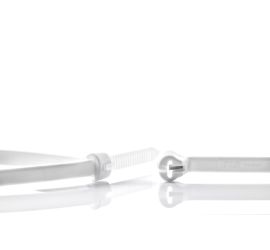 Ty-Rap® - Kunststof kabelbinders - RVS sluiting - Voor universeel gebruik - Wit - 889x8,2mm - 50 stuks