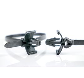 Ty-Rap® - Kunststof kabelbinders - RVS sluiting - Met spreidanker - Zwart - 150x3,5mm - 1000 stuks