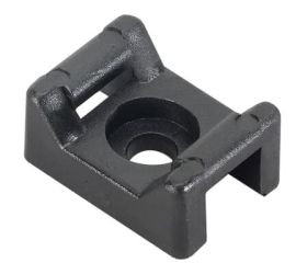 ABB - Zadels met schroefbevestiging voor kunststof kabelbinders - Met schroefbevestiging - Zwart - 23,4mm - 500 stuks