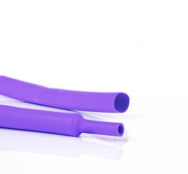 Een lengtestuk paarse dunwandige krimpkous, H-2(Z), van het merk Hongshang, op een witte achtergrond.