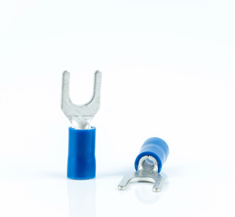 Kabelschoen ring half geïsoleerd 1,5-2,5mm² (6,4 mm) blauw